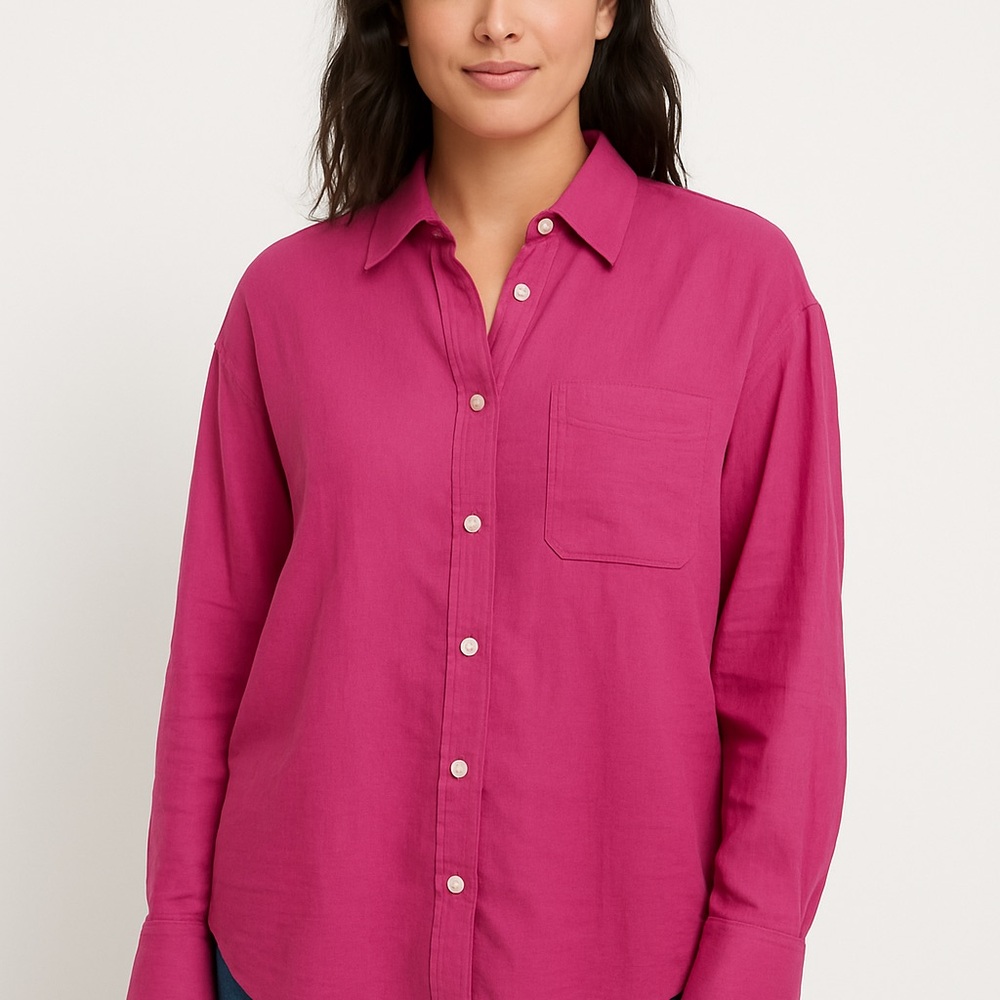 J.Jill pink long sleeve top - size m